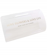 Прозрачная сумка для цветов Love Flowers золото 